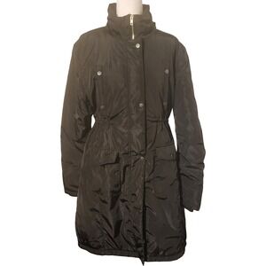 82 Fahrenheit Womens Active Outerwear Black Quilted Puffer Coat Jacket Size L